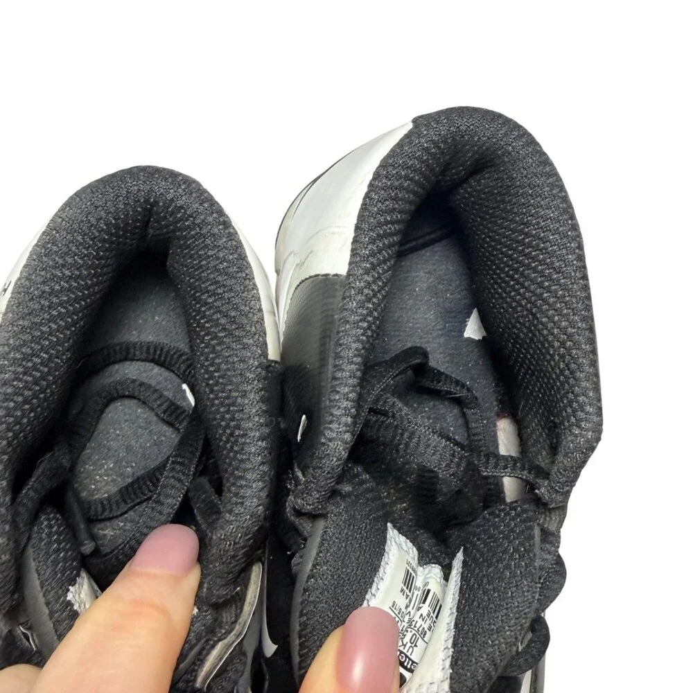 Nike Huarache 11C Youth Baseball Cleats Black White Lightweight Molded Rubber Sp - Picture 8 of 9